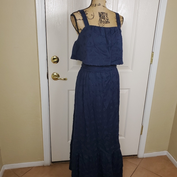 1901Clip Dot Popover Maxi Dress - Picture 7 of 13